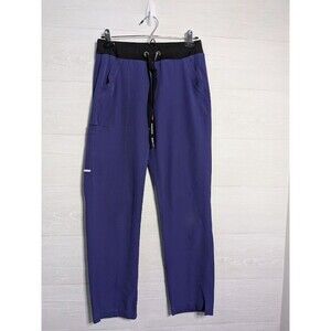 Skechers by Barco Scrub Pants Womens XS Purple Yoga Waistband STRETCH Cargo EUC
